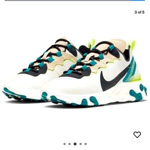 Nike Women's Sneakers - White, Black, Teal, Lime
